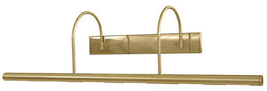 Wall Mounted Picture Light, Polished Brass