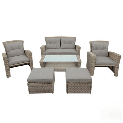 Ensemble de mobilier de patio en U