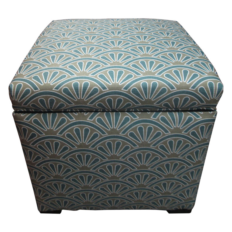 McDougal Upholstered Ottoman, Bonjour Capri