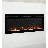 Sideline Fury Smart Electric Fireplace Recessed or Wall Mounted-99306312