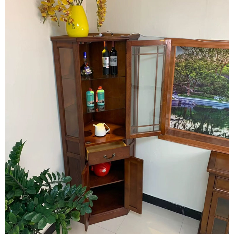 Armoire à vin en bois massif 23,62 po Conrer