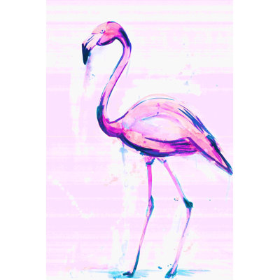 Aquarelle de flamant rose