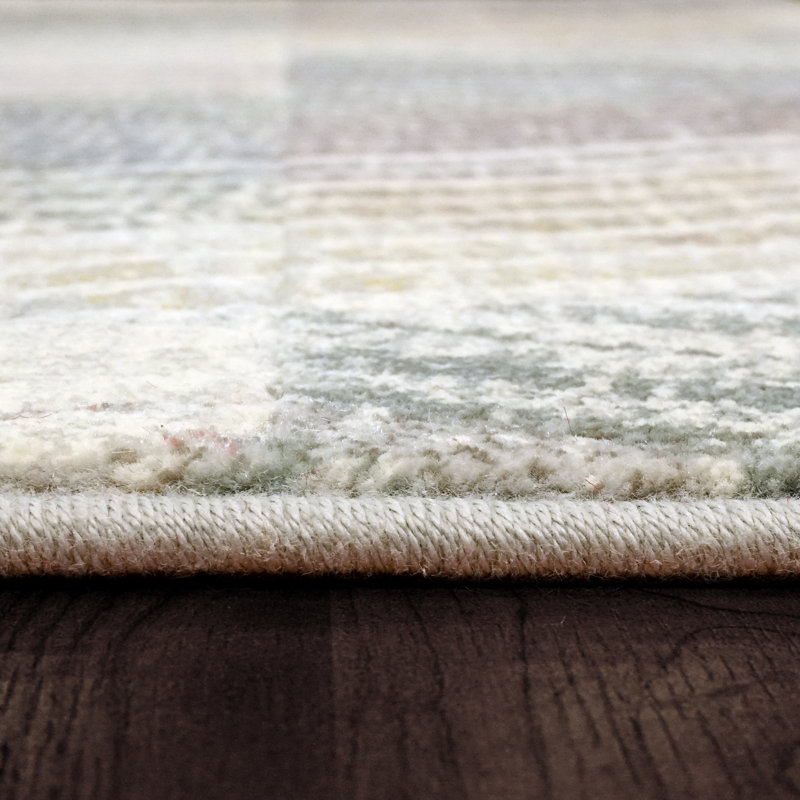 Tapis à motif géométrique Gerin, Rectangle 2 pi x 3 pi 11 po