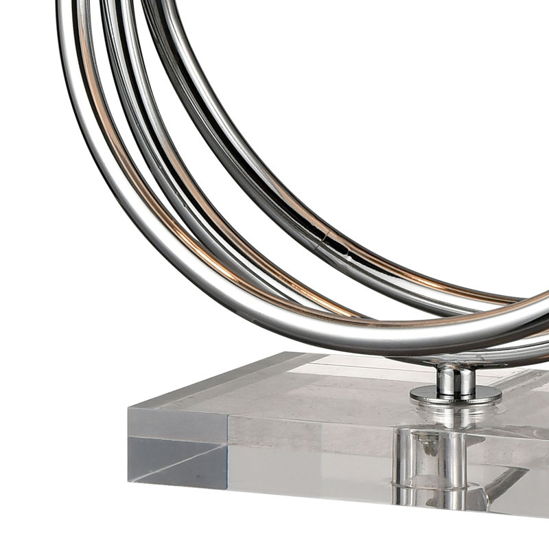 Lampe de table 1 lumière haute 24 po Eero - Chrome