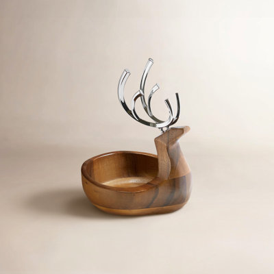 Nambe Holiday - Reindeer Candy Dish