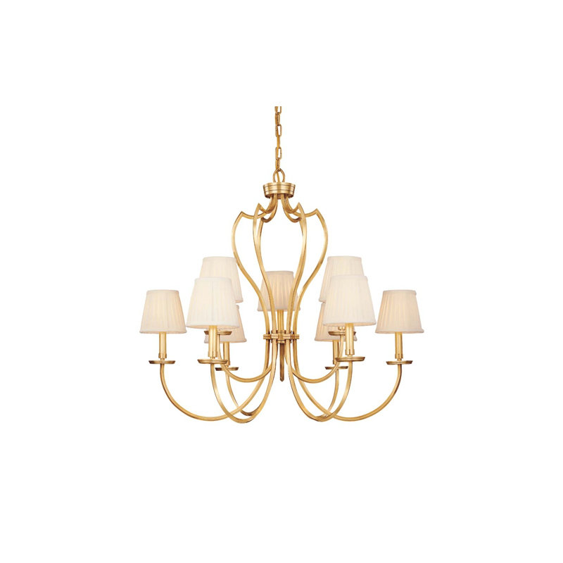 Palermo 1 Light Pendant, Aged Brass
