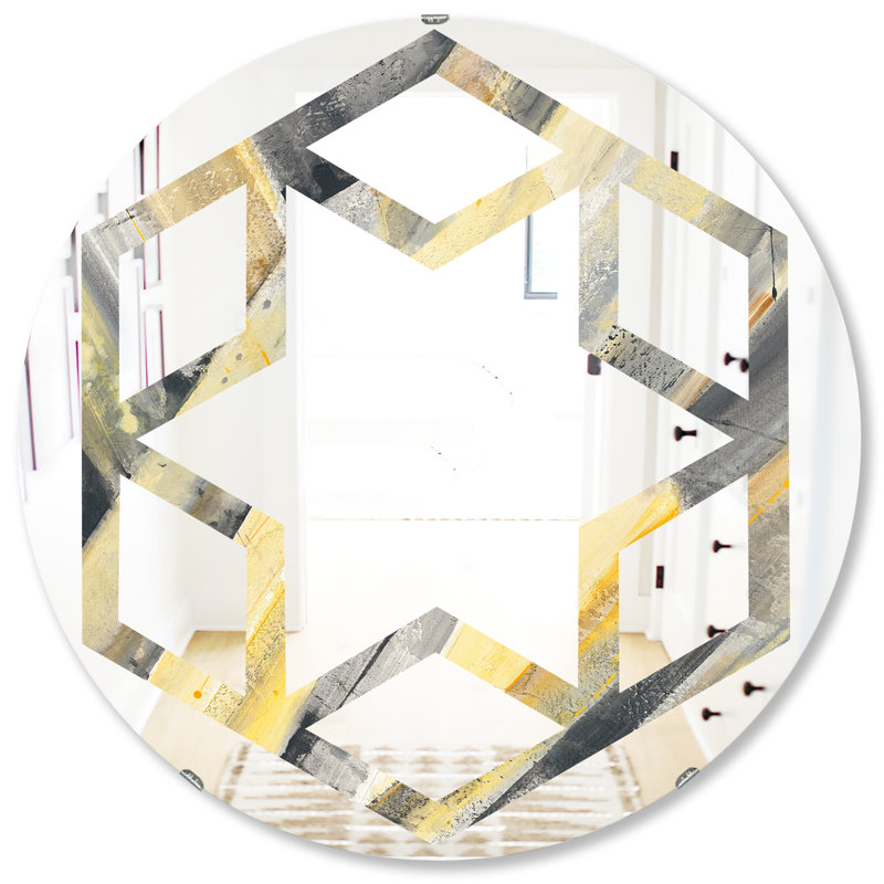 Miroir mural Hexagon Star, H 31,5 po x l po
