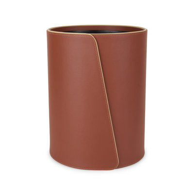 Cognac Leather Bin