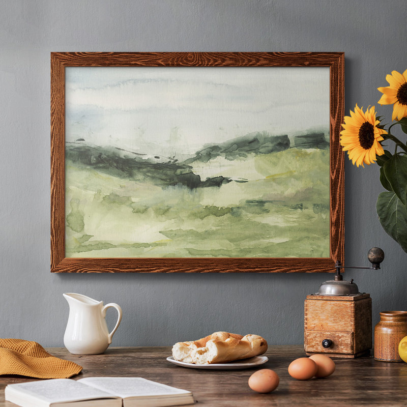 Hill Scramble II, peinture sur toile encadrée, Érable, H 18 po x l 26 po x P 1,5 po
