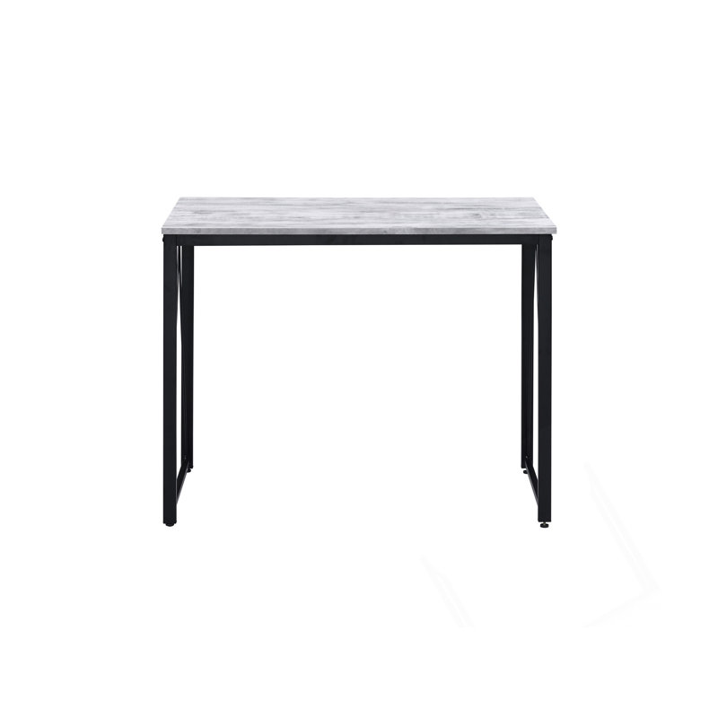 Writing Desk With Sturdy Metal Base And Spacious Legroom