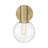 Romi Metal Armed Sconce in Brass-141951907