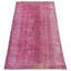 Tapis rose foncé en laine noué à la main de conception unique 2000 pi 5 pi 6 po x 8 pi 7 po Odalomen