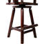 Tabouret de bar rustique, chaise en bois avec accoudoirs pour la salle à manger, restaurant, pub, tabouret de bar à cadre en bois pour la cuisine, la salle à manger, le bar-348899981