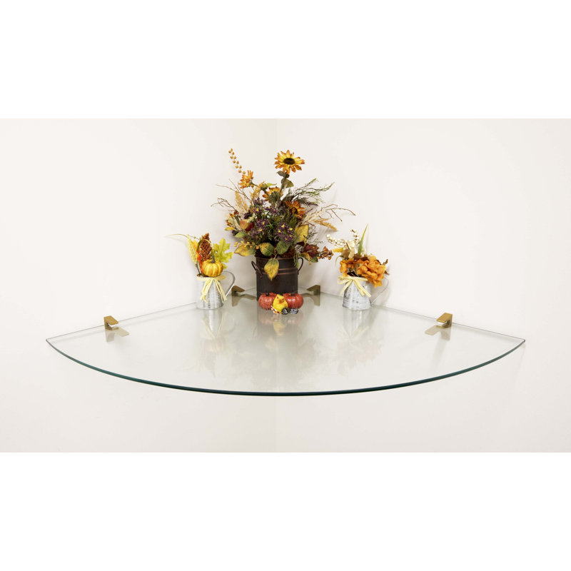 Tablette en verre, Laiton