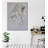 Elegant Decorative Canvas Painting, Silver Colors, 19.7 x 27.6 Inches | 50% Cotton / 50% Polyester, Digital Printing on Canvas | Sturdy 0.8 x 0.8 Inches Wooden Frame | Perfect for Modern Home Décor & Art Lovers