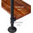 Aarjav 37.4'' Rolling Wall Mounted Clothes Rack
