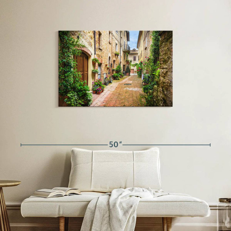 Ravi, pittoresque rue toscane, H 24 po x l 36 po