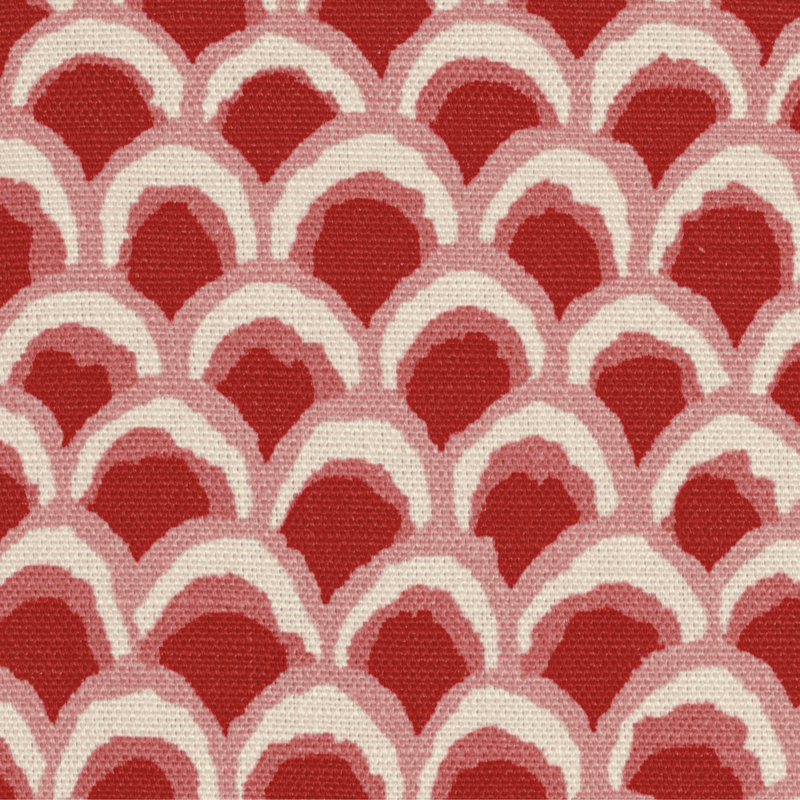 Louverne Pave II Performance Fabric, Red