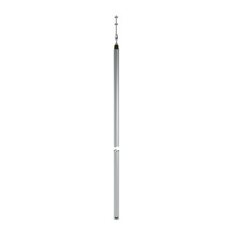  Tilt Tube Window, Argent/rouge, 0.39"