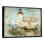 Calm, aquarelle, phare, jardin à la plage - décoration murale phares