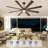 72 inch 8-Blade Ceiling Fan with LED Light Remote App Control Reversible Two-tone Fan Blades Brown & Wood Grain Brown Fan Body-349259513-349259518