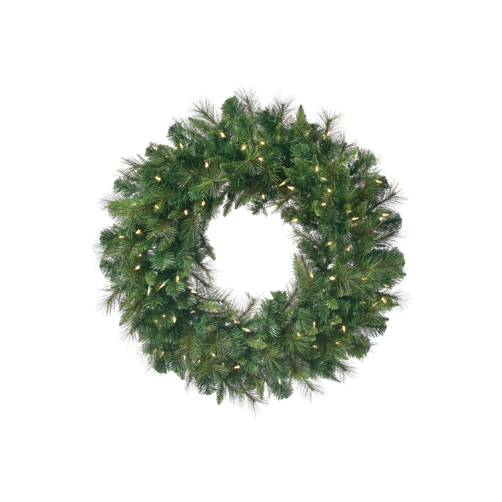 LED Belgium Mix Wreath, 30" W x 30" H x 4" D