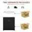 Meuble-lavabo autoportant simple de 30 po avec lavabo en céramique Lumina, noir, contreplaqué de bois franc, portes à fermeture en douceur et rangement réglable intérieur, portes à fermeture en douceur et rangement ajustable intérieur-518037203-518037200