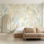 Papier peint tropical, aquarelle, décoration de feuillage de jungle amovible-877365408-877365597