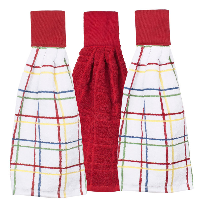 Cotton Tea Towel Kitchen Towel, Paprika Red