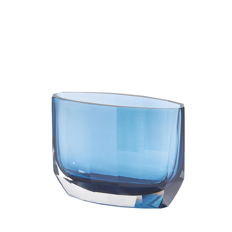 Vase à bijoux large, Bleu