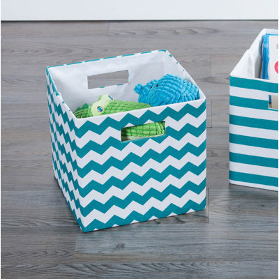 Ebern Designs Cube Fabric Decorative Bin