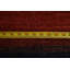 Tapis unique en laine noué à la main à rayures rectangulaires bleu / ivoire / rouge
