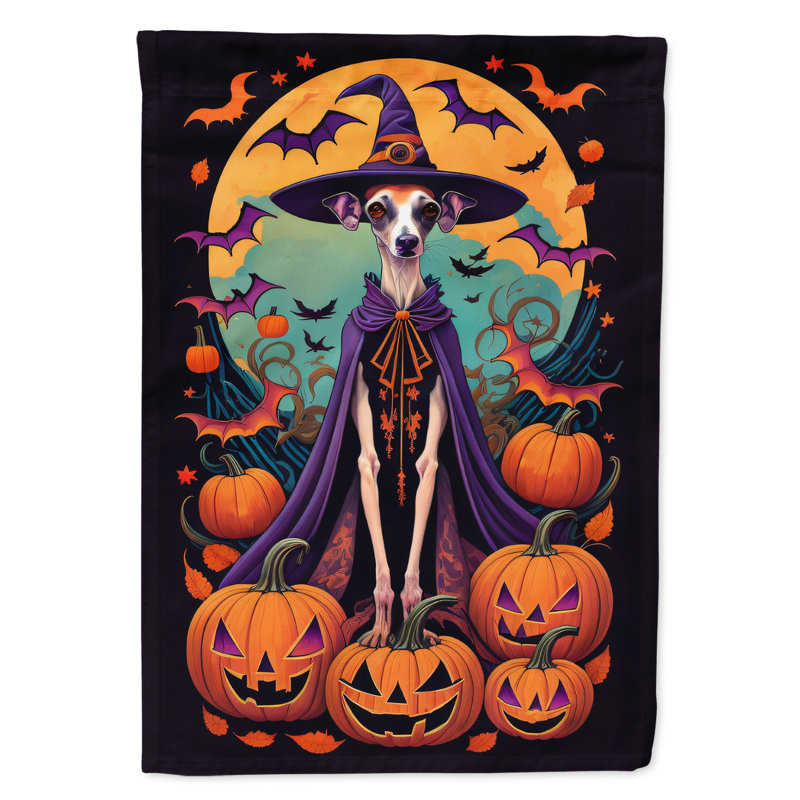 Drapeau de jardin d'Halloween en polyester Jamiria, 15,5 po x 11,25 po