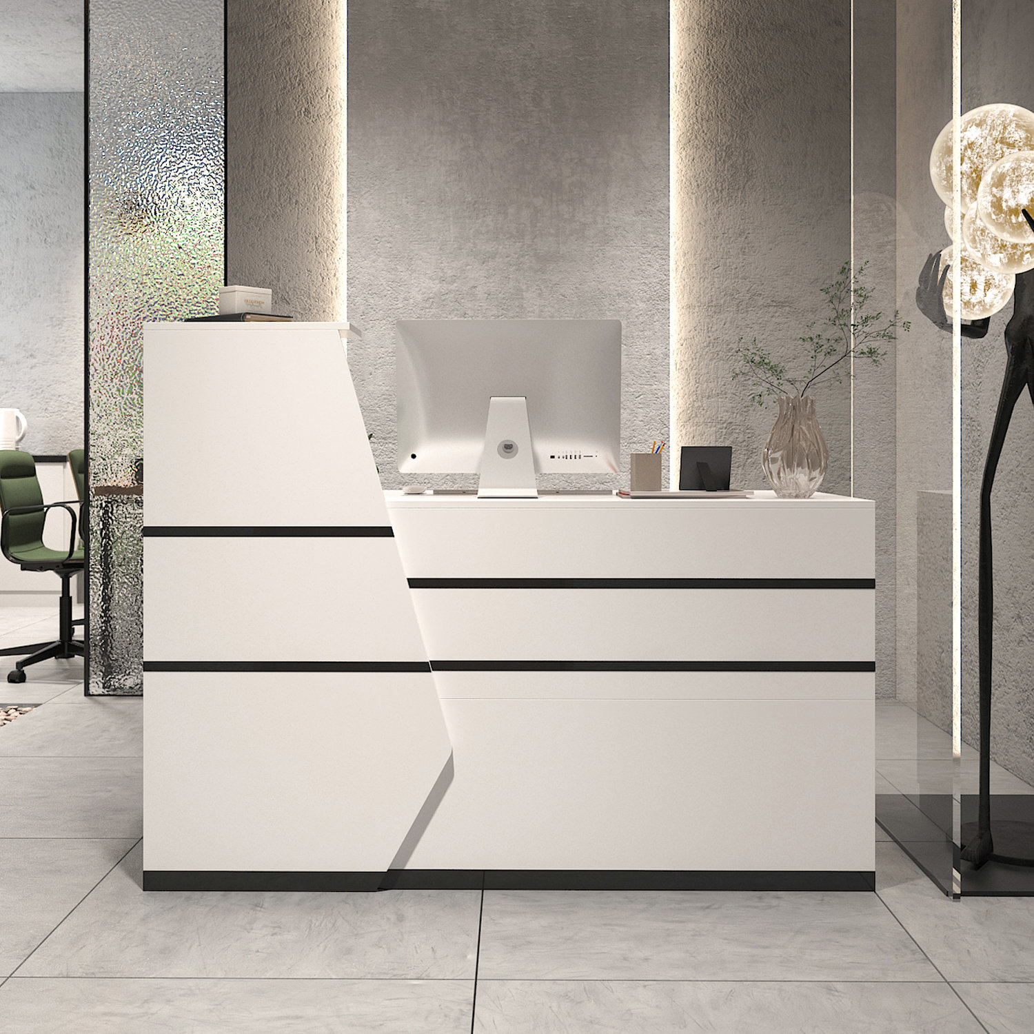 L 2024 reception desk