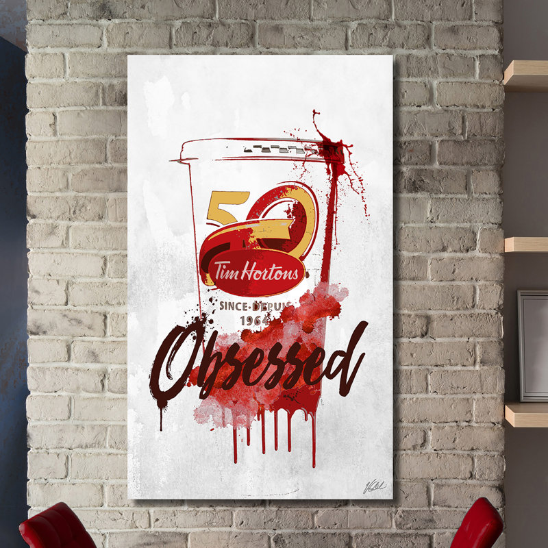 Drink tim hortons-impression sur toile tendue, H 48 po x l 28 po x P 1,5 po