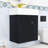 Chic Floating Bathroom Vanity with Ceramic Basin and Right-Side Storage-1677797798