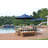 Barbados 8 - Person Patio Dining Set Umbrella Hole Included Square Table-546126849
