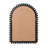 Wood Ball Framed Arched Wall Mirror-574951415-574951414
