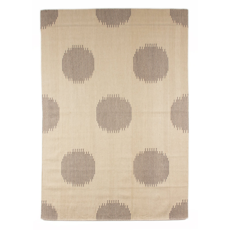 Acott Polka Dots Hand Woven Area Rug, Rectangle 200 x 290cm