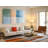 Triptych Canvas Wall Art – Large Abstract Triptych Canvas Set - Minimalist Geometric Wall Art in Soft Green  Blue Tones  Modern Decor for Living Room Office or Bedroom, Painting Reproduction-571741300