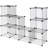 DIY 12 Cube Grid Wire Cube Shelves