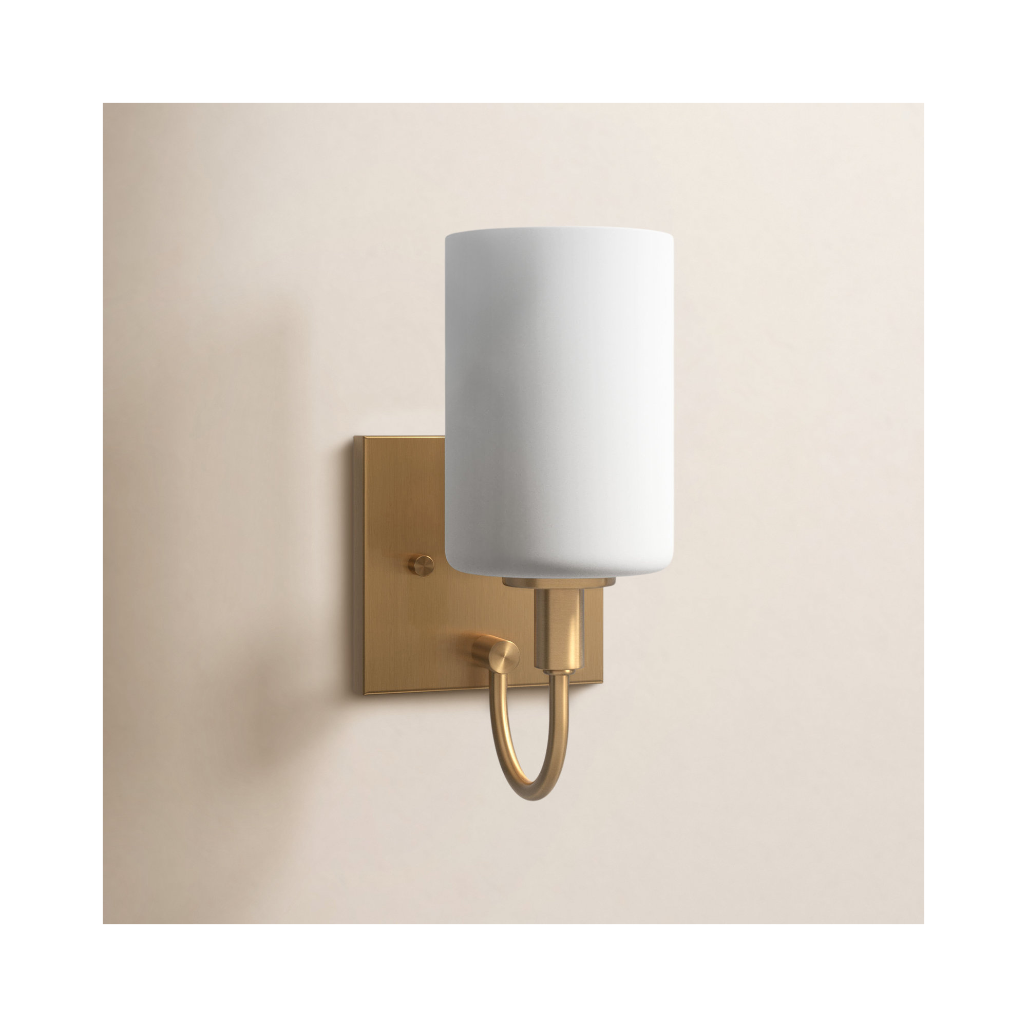 Rowley Dimmable Bath Sconce, Satin Brass