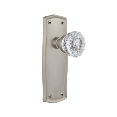 Prairie Plate with Crystal Door Knob