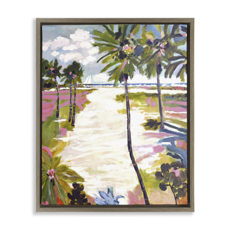 Cadre flottant lumineux et ensoleillé, conception de Karen Fields, H 31 po x l 25 po, Cadre flottant orme Montalcino