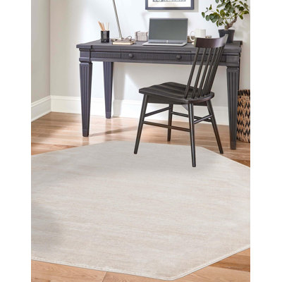 Tapis ivoire tissé à la machine de couleur unie Mclellan