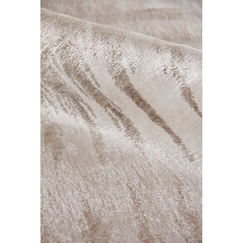 Bamboo Silk Abstract Area Rug, Rectangle 6' x 9'
