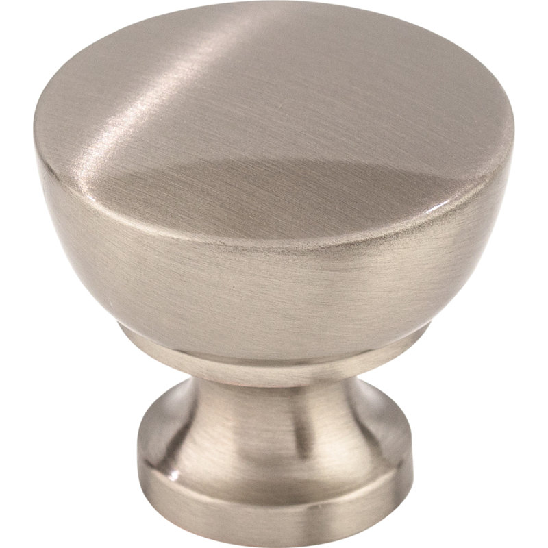 Bergen 1 1/4" Diameter Mushroom Knob, Brushed Satin Nickel