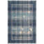 Tapis Fairfax moderne minimaliste à bordure géométrique, bleu marine, turquoise, gris, crème et rose, lavable à la machine, antidérapant, à poils courts, pour l'intérieur et l'extérieur, adapté aux animaux domestiques, idéal pour le salon, la chambre, la salle à manger, l'entrée, le couloir ou le bureau.-1402673668