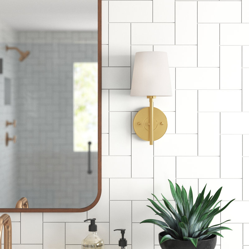 Lovis Wallchiere, Brass, Frosted White