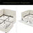 Upholstered Platform Bed Frame With 2 Storage Drawers, Adjustable Velvet Sofa Bed-600566346-600566347